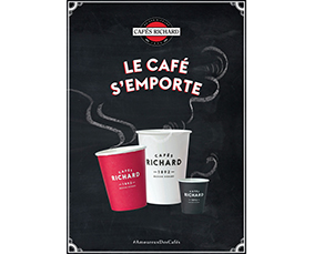AFFICHE LE CAFÉ S'EMPORTE - Cafés Richard